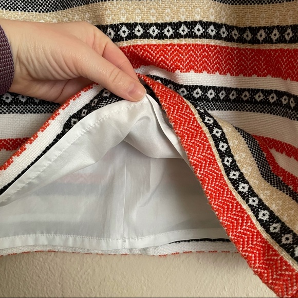 LOFT Striped Skirt - Picture 2 of 7